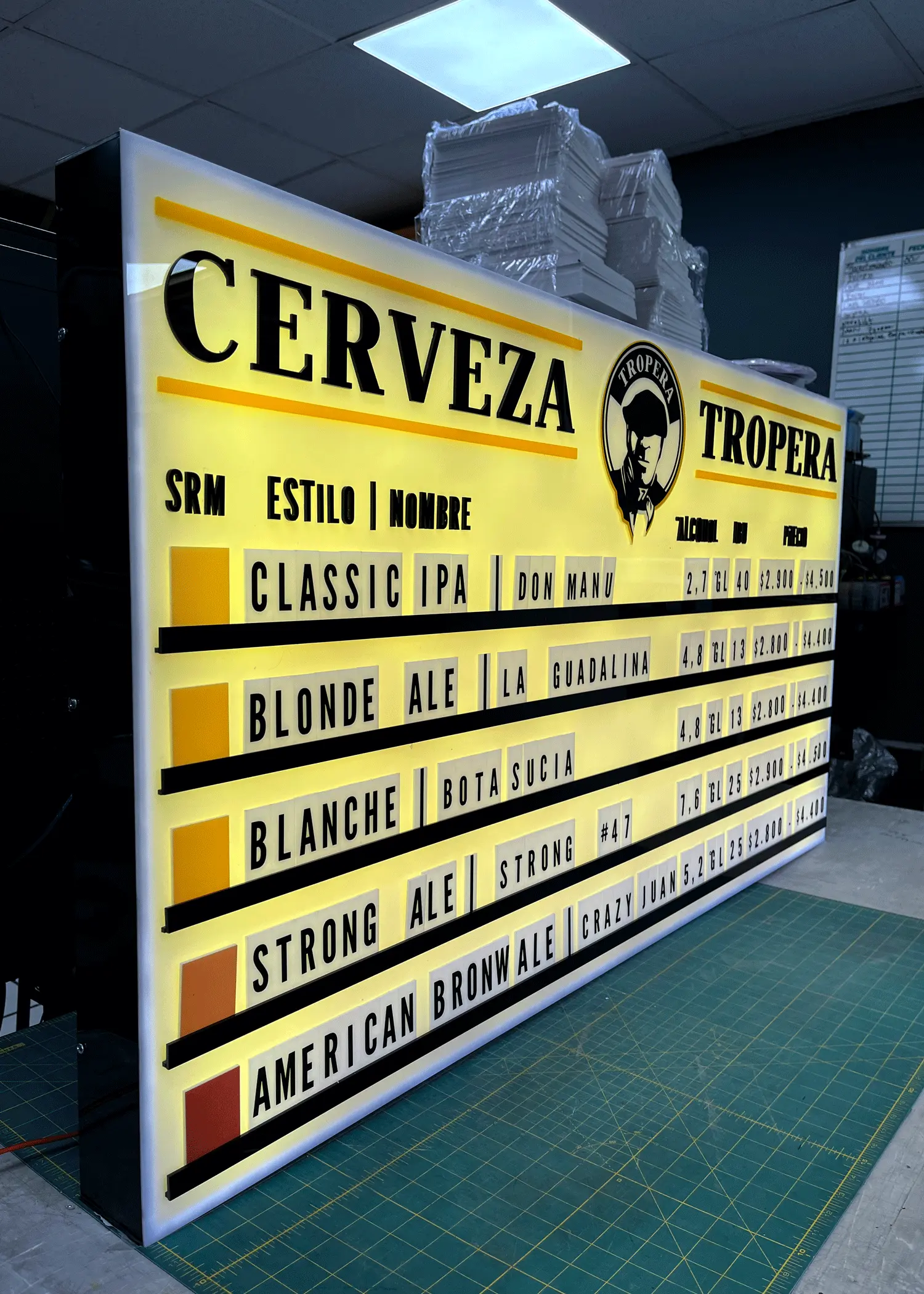 Letreros corpóreos en acrílicos